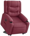 vidaXL Fotoliu electric rabatabil cu ridicare, rosu vin, textil GartenMobel Dekor (3310275)