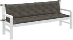 vidaXL Perna banca de gradina 2buc melanj gri închis 200x50x7cm textil GartenMobel Dekor (4002631)