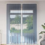 vidaXL Perdele Voile cu buzunare pentru bare 2 buc Albastru regal GartenMobel Dekor (4102215)