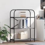 vidaXL Raft pentru carti sonoma gri 80 x 30 x 109 cm Lemn compozit GartenMobel Dekor (879848) Biblioteca