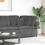 vidaXL Modul de colt pentru canapea modulara cu perne gri închis 100cm GartenMobel Dekor (4104468) Canapea