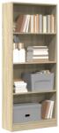 vidaXL Biblioteca, stejar sonoma, 60x24x143 cm, lemn prelucrat GartenMobel Dekor (857814) Biblioteca