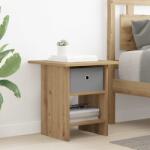 vidaXL Noptiera Stejar Artizanal 41 x 40 x 45 cm Lemn compozit GartenMobel Dekor (8000450)
