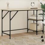 vidaXL Birou, stejar sonoma, 120x50x75 cm, metal si lemn prelucrat GartenMobel Dekor (845322)