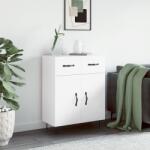 vidaXL Servanta, alb extralucios, 69, 5x34x90 cm, lemn compozit GartenMobel Dekor (827974) Comoda
