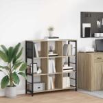 vidaXL Raft pentru carti Stejar Sonoma 102 x 32 x 104, 5 cm GartenMobel Dekor (884007) Biblioteca