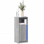 vidaXL Dulap cu LED, gri sonoma, 42, 5x34x100 cm, lemn prelucrat GartenMobel Dekor (852157) Comoda