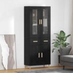 vidaXL Bufet cu sertar Stejar Negru 69, 5 x 34 x 180 cm Lemn compozit GartenMobel Dekor (3416117) Comoda