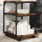 vidaXL Suport imprimanta 3 niveluri stejar fumuriu 43x48x64 cm lemn GartenMobel Dekor (842278)