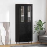 vidaXL Bufet cu sertar Stejar Negru 69, 5 x 34 x 90 cm Lemn compozit GartenMobel Dekor (3402713) Comoda