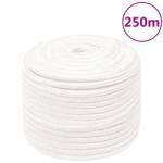 vidaXL Franghie de barca, alb complet, 14 mm, 250 m, polipropilena GartenMobel Dekor (152571)