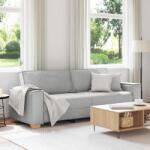 vidaXL Canapea cu 3 locuri, gri nor, 220x78x84 cm, material textil GartenMobel Dekor (4104998) Canapea