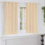 vidaXL Perdele Opaque cu Inel 2 pcs Crem 175 x 140 cm Poliester GartenMobel Dekor (4107374)