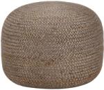 vidaXL Taburet lucrat manual, gri deschis, 45 x 30 cm, iuta GartenMobel Dekor (248081)