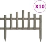 vidaXL Borduri de gazon, 10 buc. , 4, 4 m, lemn de brad GartenMobel Dekor (314847)