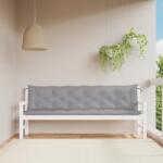 vidaXL Perne banca de gradina 2 buc. , gri, 200x50x7cm, tesatura oxford GartenMobel Dekor (361736)