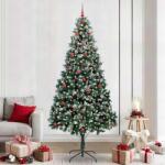 vidaXL Brad de Craciun artificial Verde 240 cm PVC si Otel si Plastic GartenMobel Dekor (3396282)