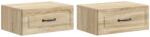 vidaXL Set 2 noptiere suspendate stejar sonoma cu sertar, 49x34, 5x20 cm (899300)