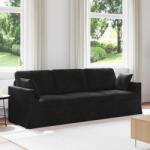 vidaXL Canapea Negru 228 x 78 x 80 cm Catifea GartenMobel Dekor (42024446) Canapea