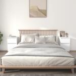vidaXL Noptiere, 2 buc. , alb, 40x35x70 cm GartenMobel Dekor (819693)