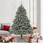 vidaXL Brad de Craciun artificial Verde 210 cm PVC si Plastic si Otel GartenMobel Dekor (3395251)
