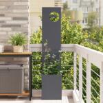 vidaXL Ghiveci de Gradina cu Panou Decorativ Antracit 32 x 140 cm GartenMobel Dekor (876401)