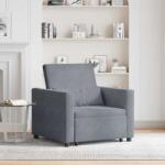 vidaXL Sofa Pat Unilaterala Gri închis 90 x 165 x 87 cm Catifea GartenMobel Dekor (42002698)