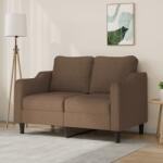 vidaXL Canapea cu 2 locuri, maro, 120 cm, material textil GartenMobel Dekor (359354) Canapea