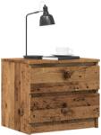 vidaXL Noptiere, 2 buc. , lemn vechi, 50x40x43, 5 cm, lemn prelucrat GartenMobel Dekor (856519)