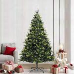 vidaXL Brad de Craciun artificial cu ramuri articulare 300 LEDs 210 cm GartenMobel Dekor (3396001)