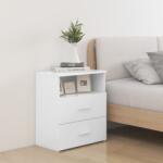 vidaXL Noptiere, 2 buc. , alb, 50x32x60 cm GartenMobel Dekor (803273)