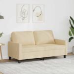 vidaXL Canapea cu 2 locuri, crem, 140 cm, material textil GartenMobel Dekor (359165) Canapea