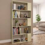 vidaXL Biblioteca/Separator, stejar sonoma 80x24x159 cm lemn prelucrat GartenMobel Dekor (800102) Biblioteca