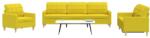 vidaXL Set de canapele, 3 piese, galben deschis, textil GartenMobel Dekor (3278292) Canapea