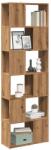 vidaXL Biblioteca/Separator de camera, Stejar artizanal, 60x24x186 cm GartenMobel Dekor (856731) Biblioteca