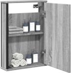 vidaXL Dulap baie cu oglinda gri sonoma 42x12x60 cm lemn compozit GartenMobel Dekor (842434)