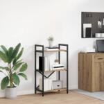 vidaXL Raft pentru carti Stejar Artizanal 56 x 34 x 96 cm GartenMobel Dekor (883879) Biblioteca
