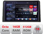Edotec Navigatie Android Renault Express 2020+ QLED 2K, 16GB RAM, 512GB (kit-express+EDT-E809-2K)