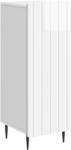vidaXL Bufet Alb foarte lucios 34, 5 x 33 x 92 cm Lemn prelucrat GartenMobel Dekor (894369) Comoda