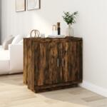 vidaXL Servanta, stejar fumuriu, 80x40x75 cm, lemn prelucrat GartenMobel Dekor (817234) Comoda
