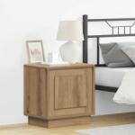 vidaXL Noptiera moderna stejar artizanal 44 x 34, 5 x 45 cm, cu usa (869576)