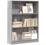 vidaXL Biblioteca, gri sonoma, 80x24x109 cm, lemn prelucrat GartenMobel Dekor (857840) Biblioteca