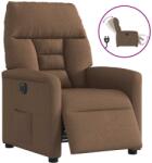 vidaXL Fotoliu rabatabil electric, maro, material textil GartenMobel Dekor (3303016)