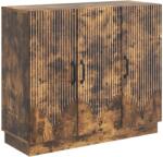 vidaXL Bufet Stejar fumuriu 89 x 34, 5 x 77 cm Lemn prelucrat GartenMobel Dekor (895340) Comoda
