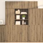 vidaXL Bufet Stejar Artizanal 80 x 42, 5 x 185 cm Lemn compozit GartenMobel Dekor (3402633) Comoda