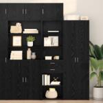 vidaXL Bufet Pe perete Stejar Negru 50 x 42, 5 x 225 cm Lemn compozit GartenMobel Dekor (3402817) Comoda