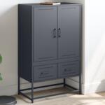 vidaXL Dulap înalt, antracit, 68x39x111, 5 cm, otel laminat la rece GartenMobel Dekor (846610) Comoda