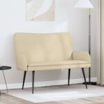 vidaXL Canapea cu 2 locuri Crem 115 x 61 x 87 cm tesatura GartenMobel Dekor (42028909) Canapea