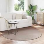 vidaXL Covor rotund bej Ø 200 cm din poliester, antiderapant, pentru interior (42022595) Covor