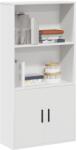 vidaXL Biblioteca, alb, 60x24x120 cm, lemn prelucrat GartenMobel Dekor (860418) Biblioteca